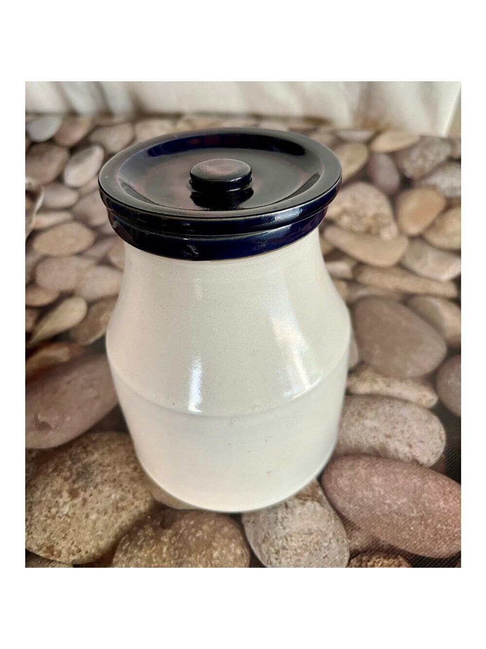 Potpourri Blue Denby Stoneware Jar w/Lid
